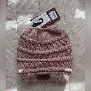 Angela & William Women’s Pink Ponytail Hat